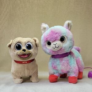 Disney Junior Puppy Dog Pals ROLLY Talk,  Walking Llama Tye Dye Kids Toy